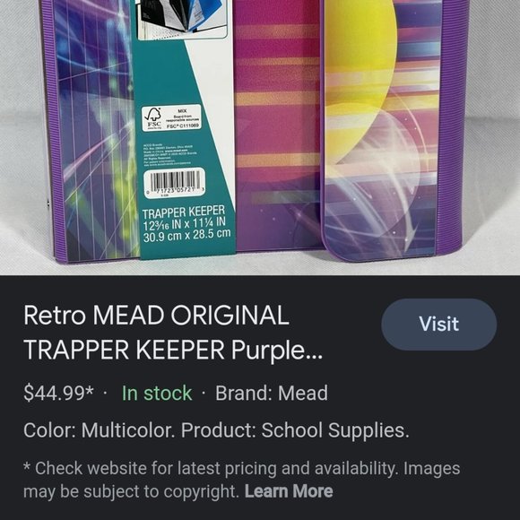 Vintage Trapper Keeper binder portfolio - Picture 11 of 11